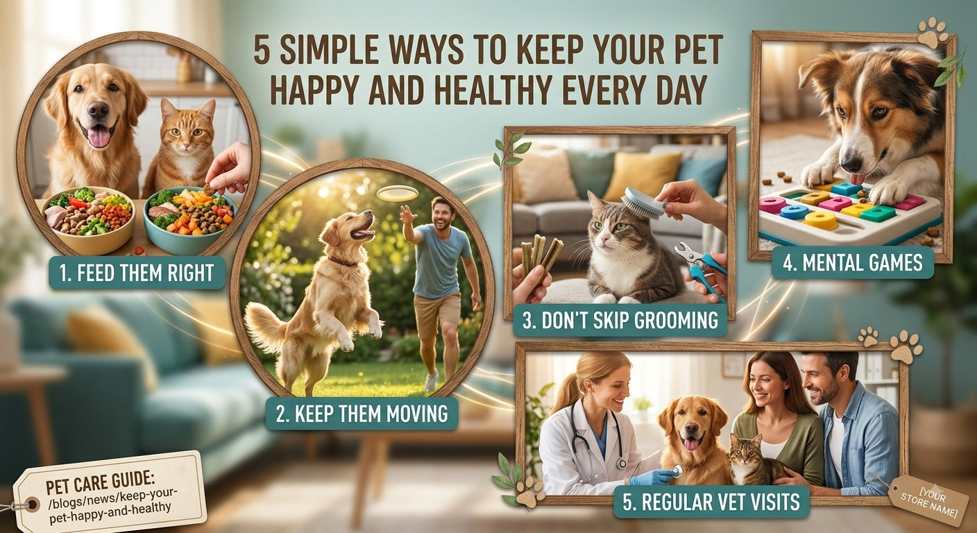5 Simple Ways to Keep Your Pet Happy and Healthy Every Day