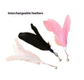 Interactive Feather Cat Teaser Wand
