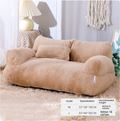 Plush Pet Bed with Pillow