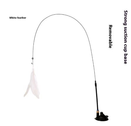 Interactive Feather Cat Teaser Wand