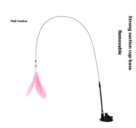 Interactive Feather Cat Teaser Wand