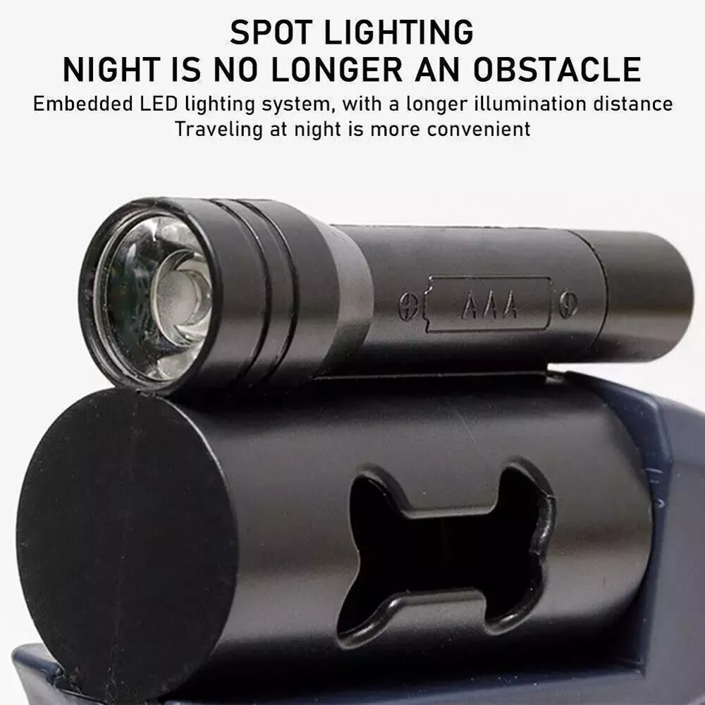 Tangle-Free Dual Retractable Dog Leash with LED Light